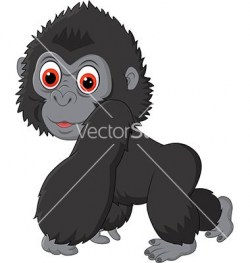 Cute baby gorilla vector | Jungle - ClipArt | Pinterest | Baby ...