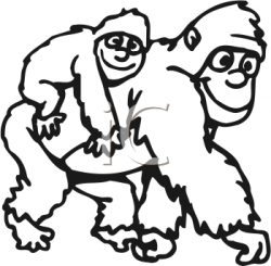 ape clip art 3 350x344 | Clipart Panda - Free Clipart Images