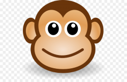 Chimpanzee Ape Monkey Cartoon Clip art - Sad Monkey Face png ...