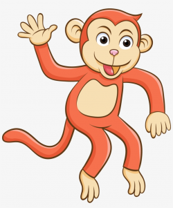 Ape Clipart Orange Monkey - كليب ارت قرد Transparent PNG ...