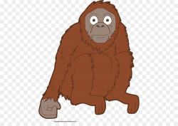 Gorilla Bornean orangutan Orangutan baby Primate Clip art ...