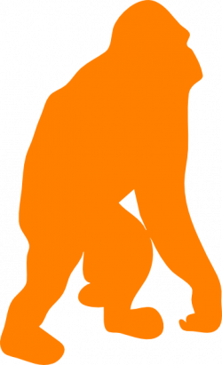 Orange Orangutan Clip Art at Clker.com - vector clip art online ...