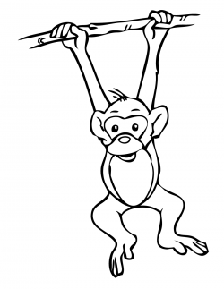 Free Outline Of A Monkey, Download Free Clip Art, Free Clip ...