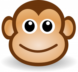 Chimpanzee Ape Monkey Cartoon Clip art - Sad Monkey Face png ...