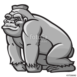 Cartoon Silverback Gorilla