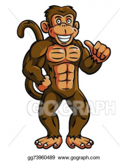 Vector Art - Strong monkey. EPS clipart gg73960489 - GoGraph