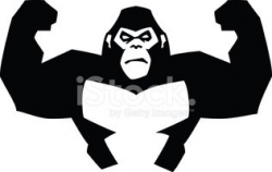Strong Gorilla stock vectors - Clipart.me