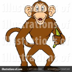 Monkey Clipart #1104838 - Illustration by Cartoon Solutions