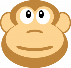 Clipart - A Monkeys Head