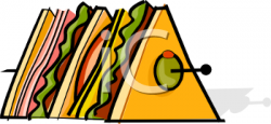 A Canape Sandwich Clipart Image - foodclipart.com