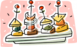 Clipart Picture of Hors D'Oeuvres - foodclipart.com