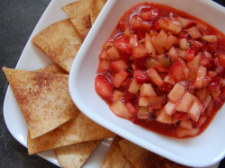 Cassie Craves: Fruit Salsa with Cinnamon Tortilla Chips