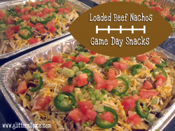 Game Day Loaded Nachos Recipe | Glitter 'N Spice