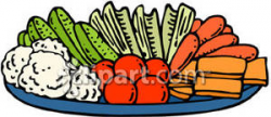Tray of Vegetables - Royalty Free Clipart Picture