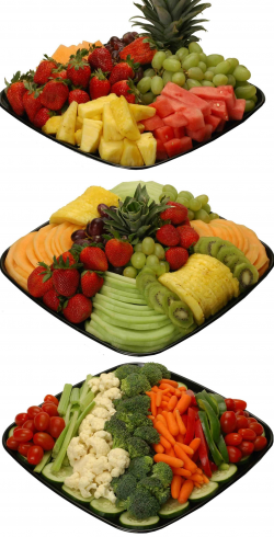 Deli fruit and veggie tray ideas Middle picture--slice fruit thinly ...