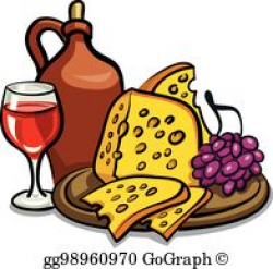 Clip Art Vector - Spanish appetizers and wine. Stock EPS gg62031263 ...