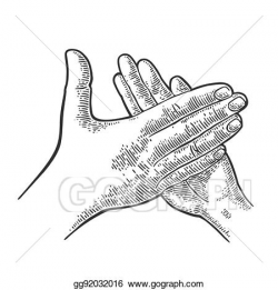 Vector Illustration - Man clapping hands, applause sign. Stock Clip ...