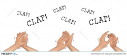 Hands Clapping Hand Applause Illustration | Clip Art | Pinterest ...