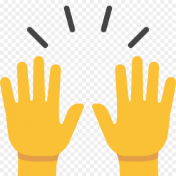 Emojipedia Hand Human skin color Gesture - applause png download ...