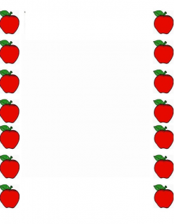 Red Apple Green and Yellow Border Clip Art | Download | Pinterest ...