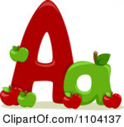 Letter A Apple Clipart