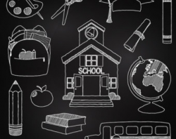 28+ Collection of Chalkboard Apple Drawing | High quality, free ...