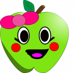 Happy Apple Clip Art at Clker.com - vector clip art online, royalty ...