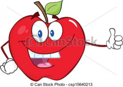 Vector - Smiling Apple Holding | Clipart Panda - Free Clipart Images
