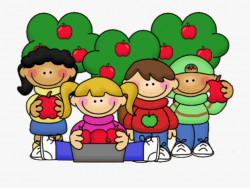 Kids With Apples Clipart - Thistlegirl Designs #4493 - Free ...