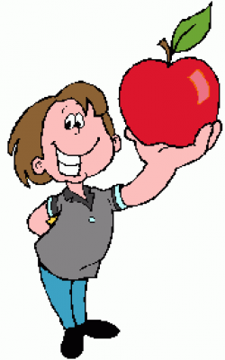 school clipart boy with apple | Clipart Panda - Free Clipart Images