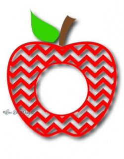 Chevron Apple Monogram Frame | diy | Pinterest | Cricut and Stenciling