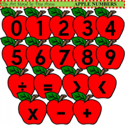Clip Art Apple Numbers by Clip Art Stand by Tina Anne | TpT