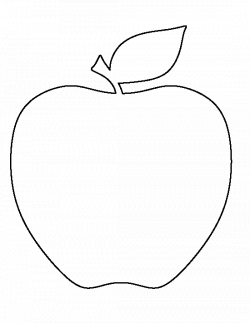 Apple pattern. Use the printable outline for crafts, creating ...