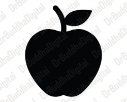 Apple SVG Collection - Teacher's Apple DXF - Apple Clipart - SVG ...