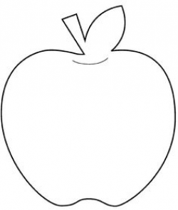 Apple pattern. Use the printable outline for crafts, creating ...