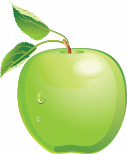 Green Apple One | Isolated Stock Photo by noBACKS.com