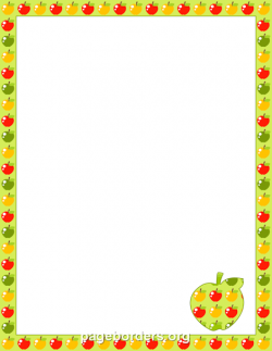 Apple Border | Projects to try | Pinterest | Apples, Clip art and ...