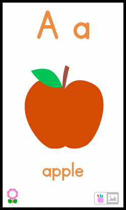 Amazon.com: A for Apple (Alphabets Flashcards for Kindergarten Kids ...