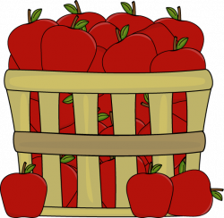 Apples in a Basket Clip Art - Apples in a Basket Image