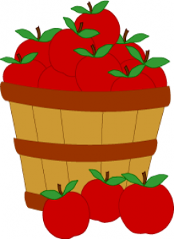 Harvest Basket Apples Clip Art
