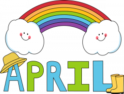 Free Month Clip Art | Month of April Rainbow Clip Art Image - the ...