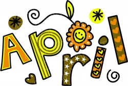 The Month of April, Whimsical Cartoon Text Clip Art – Prawny ...