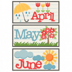 April May June Titles SVG scrapbook cut file cute clipart files for ...