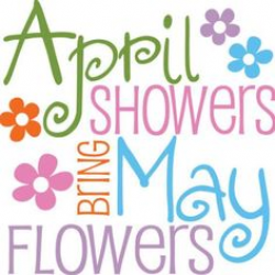 April Showers Bring May Flowers Illustration - Vertical ...