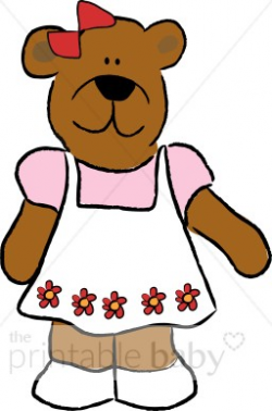 Teddy Bear Girl Clipart | Teddy Bear Baby Clipart