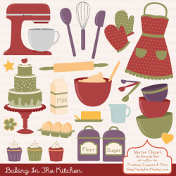 Professional Baking Clipart & Vectors in Autumn - Kitchen Clipart ...