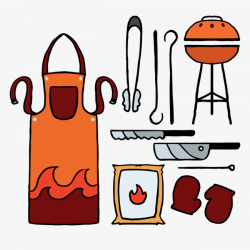 Vector Bbq, Barbecue, Apron, Tool PNG and Vector for Free Download