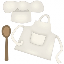 Silhouette Design Store - View Design #27283: apron and chef hat