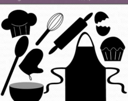 Baking clipart cooking clip art kitchen girl aprons