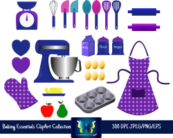 Baking Clipart Elements - Bakery essentials clip art , cooking ...